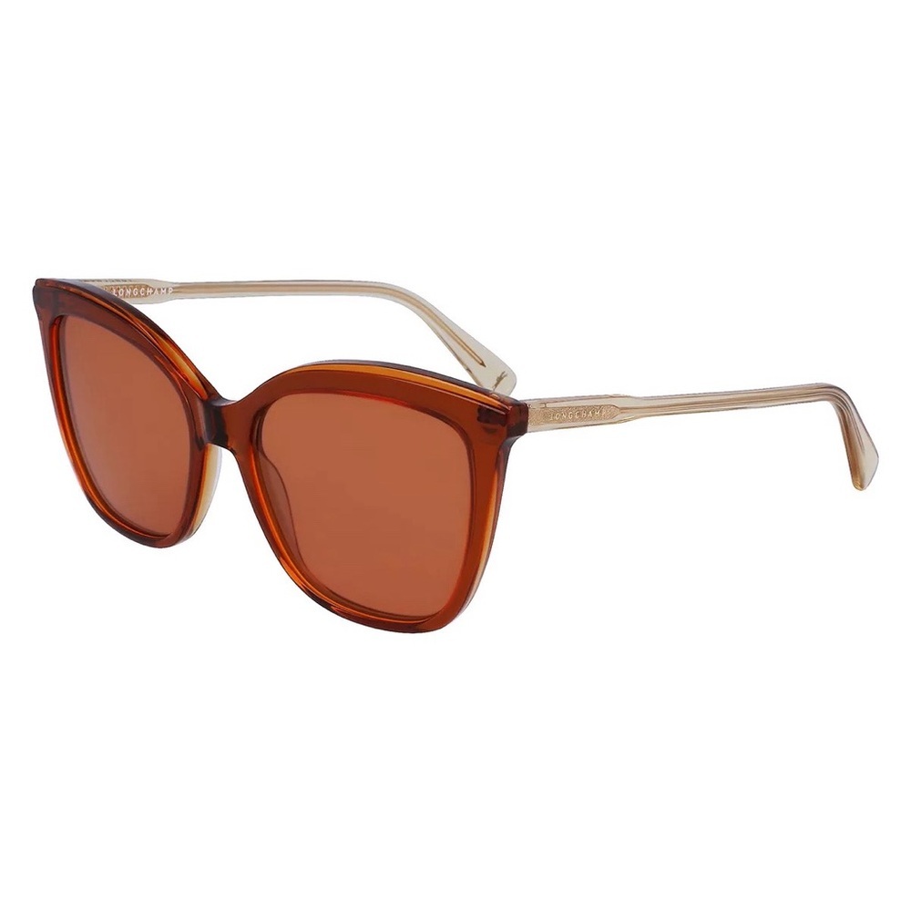 NWT Longchamp Orange Cateye Sunglasses with Case